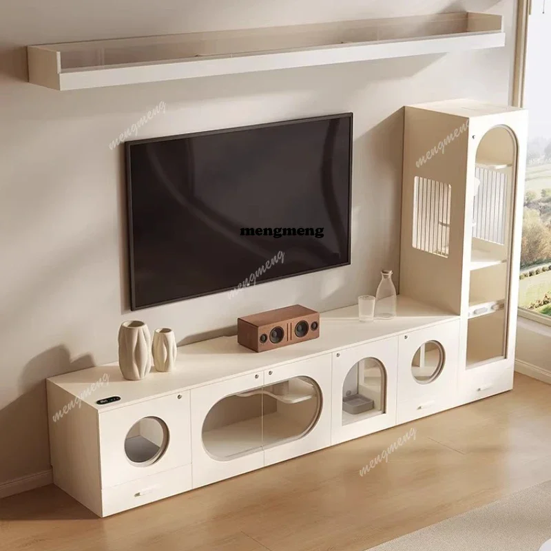 M138 Horizontal cat cabinet custom TV cabinet cat villa home indoor does not occupy space cat nest integrated