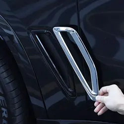 Side Vent Cover Trim For BMW X5 G05 2019-2022 Car Side Vent Air Flow Fender Intake Sticker Shark Gills ABS exterior Accessories