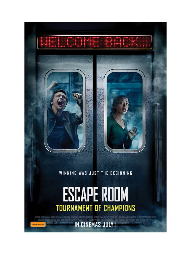 

Escape Room 2 Movie Movie Print Art Canvas Poster For Living Room Decor Home Wall Picture