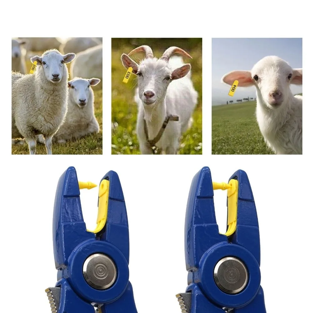 

Practical Integrated Livestock Ear Tag Prevent Loss with Numbers Animal Ear Tag Card Durable Sheep Number Plate Ranch