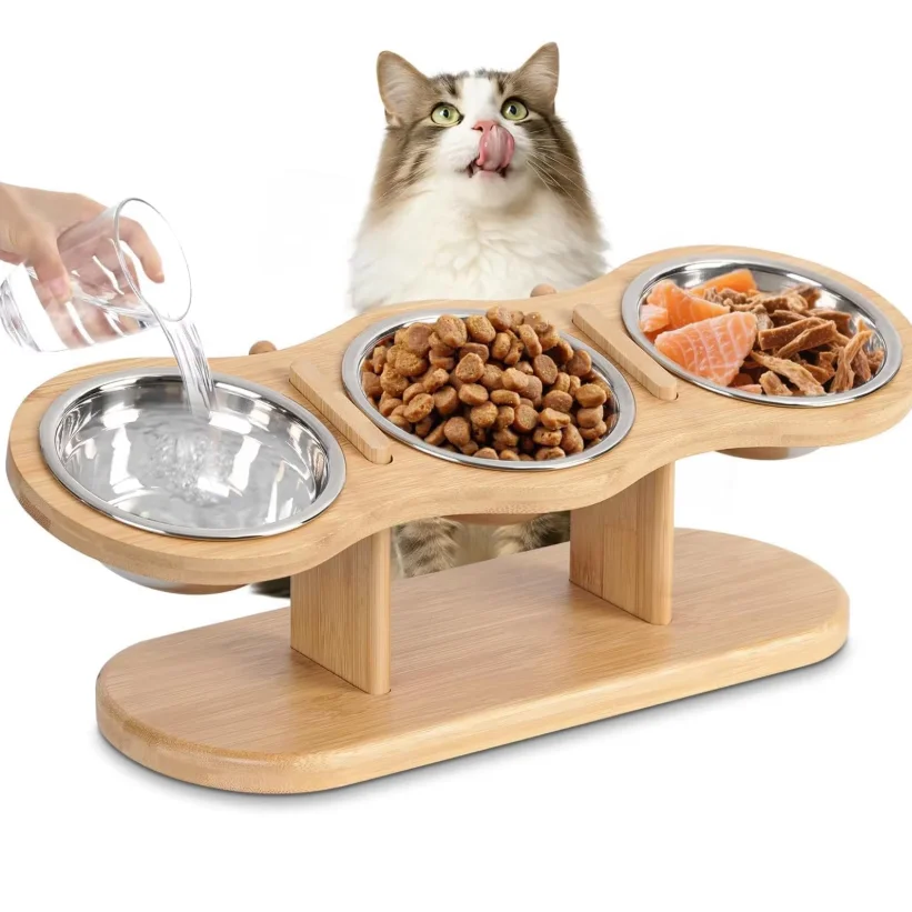 Large Capacity Dog Bowl Stainless Steel Pet Feeding Bowl Cat and Dog Food Drinking Bowl Metal Feeder Bowl Durable and Cheap
