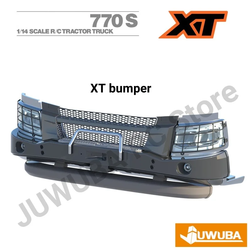 JUWUBA RC 1/14 770S XT Bumper Accessories For Tamiya 770S 6x4 8x4 1:14 RC Tractor Truck Model Parts