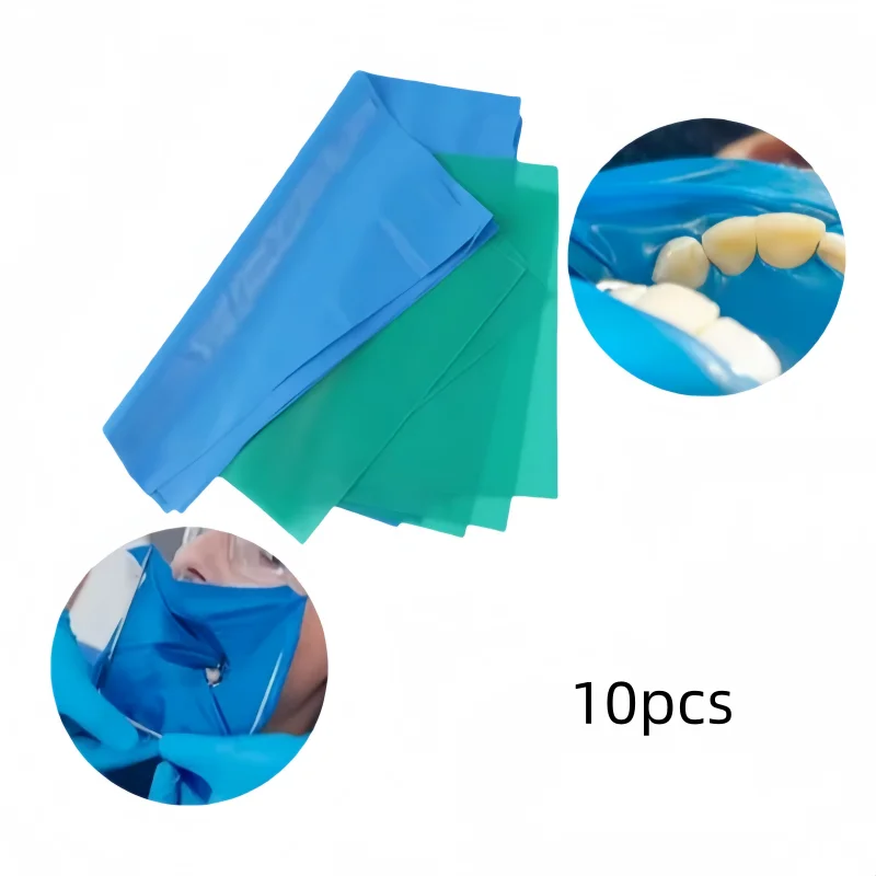 

10 листов резинового дампа для стоматологической изоляции и практики наложения швов, 6×6 дюймов, перфорированный, для стоматологических клиник