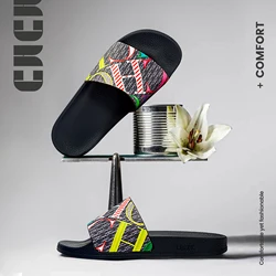 Unique Pattern Design Exquisite Craft Women's New Slippers PVC Material Cute Pattern Outdoor Leisure Flat Slippers