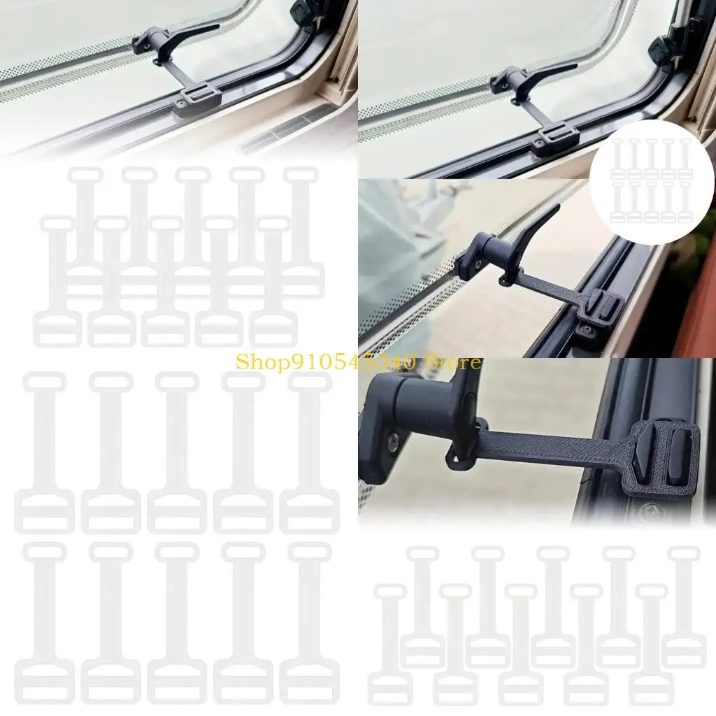 U2JA 10pcs Motorhome Window Restrictor Universal RVs Campers Accessories Window Ventilation Stay for Child Safety Vent Holders
