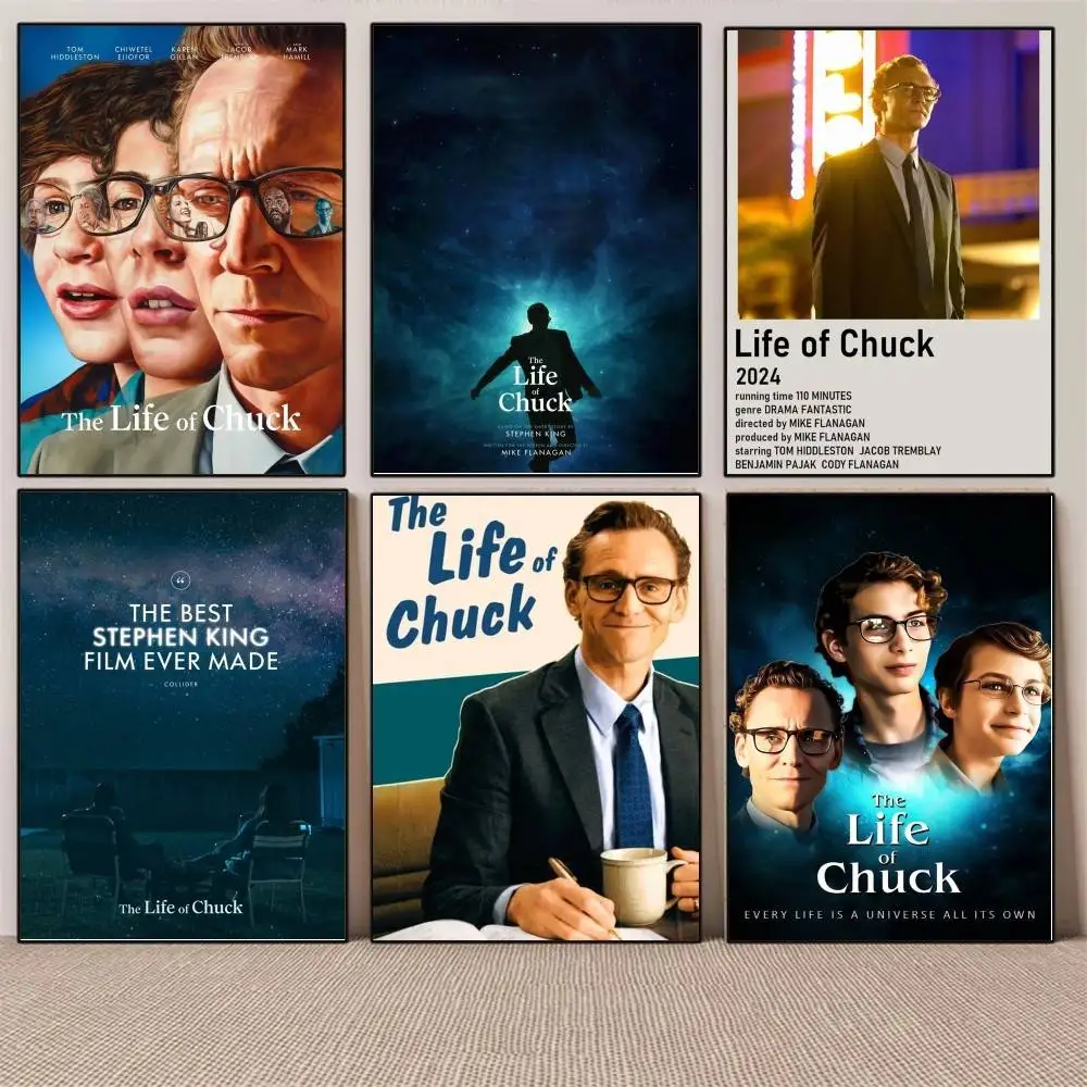 1PC The Life of C-Chuck 2025 Movie Hot New poster Self-adhesive Art Waterproof Paper Sticker Coffee House Bar Room Wall Decor