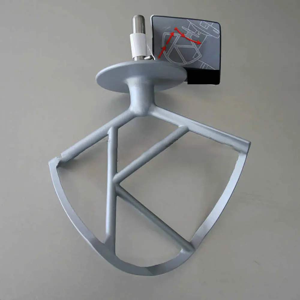 K-Shaped Stirrer, Suitable for Kenwood and Kewood Chef Machine, KMC510, KM560, KM336