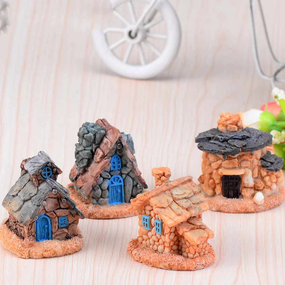 

decor mini miniature Castle landscape craft decor miniature plastic figurine mini Castle kits