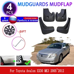 For Toyota Avalon XX30 MK3 3th 3Gen 3rd 2005~2012 2006 Car Mudguards Mudflaps Fender Flares Mud Flap Splash Mud Guards Cover