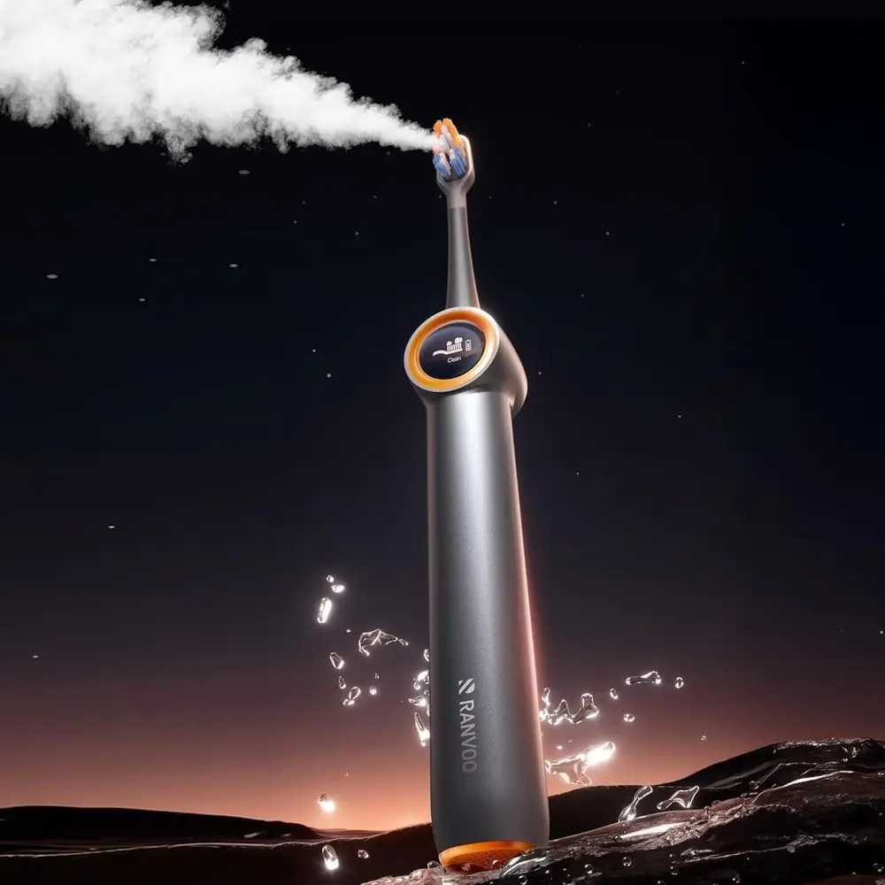 

Advanced Dual-Action Electric Toothbrush for Adults: Plaque Removal, Whitening, 60-Day Battery, Soft & Gum Care, Suitable for Se