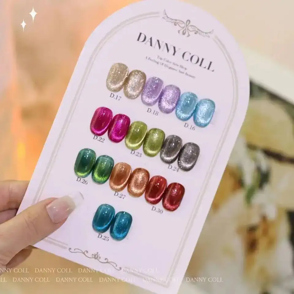 Set de esmalte de uñas gel ojo de gato 6D, esmalte de uñas UV removible, laca de uñas, primer, manicura 3