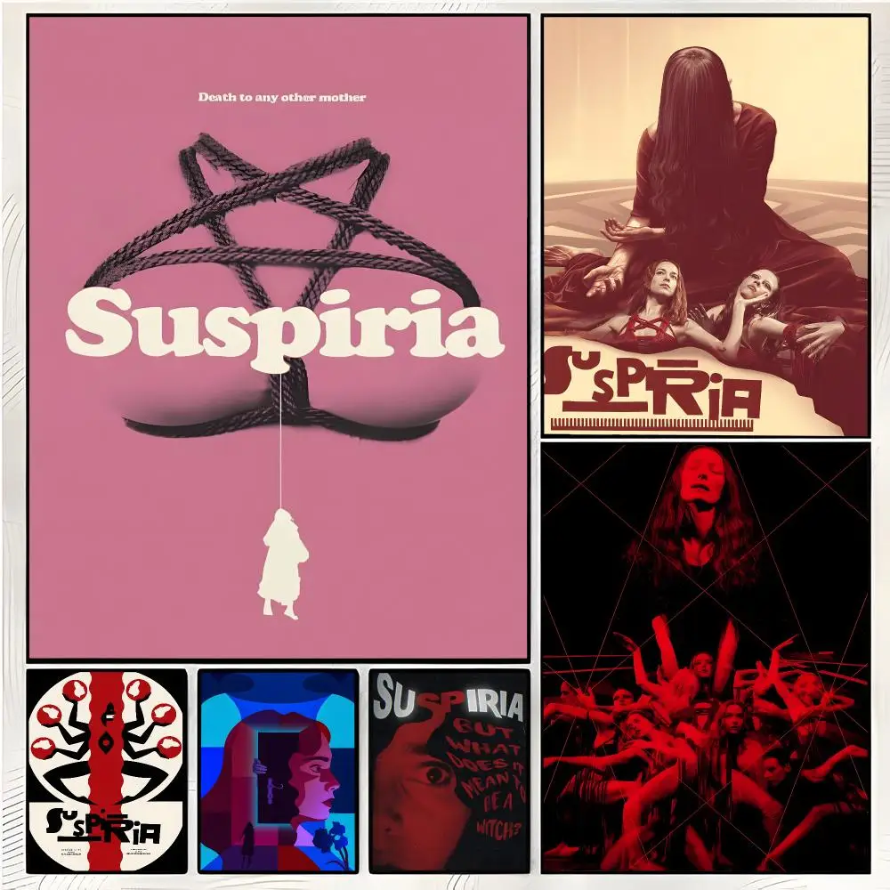 Suspiria Horror Giallo Painting Calligraphy Wall Art Mural Living Room Canvas Decor Gifts