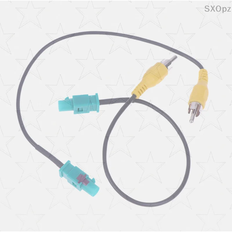 1/2 peças para câmera de visão traseira cabo adaptador fakra para conector linha de reversão fio de conversão de visão traseira do carro