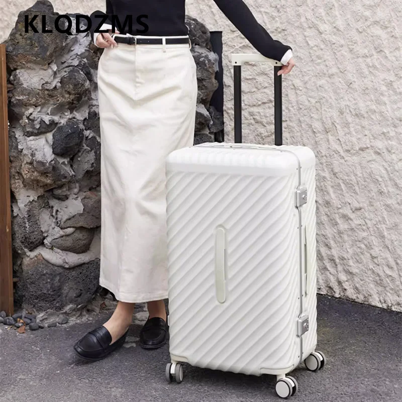 

KLQDZMS 20 Inches Luggage 24" Large Capacity Trolley Bags for Men and Women Universal Multifunctional 26"28" Cabin Suitcase