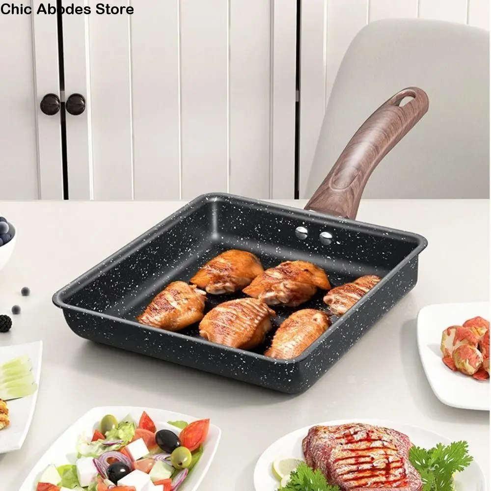 

Non-Stick Egg Pan Skillet Japanese style Thickened Tamagoyaki Omelet Pan Square Cookware Rectangle Frying Pan Household