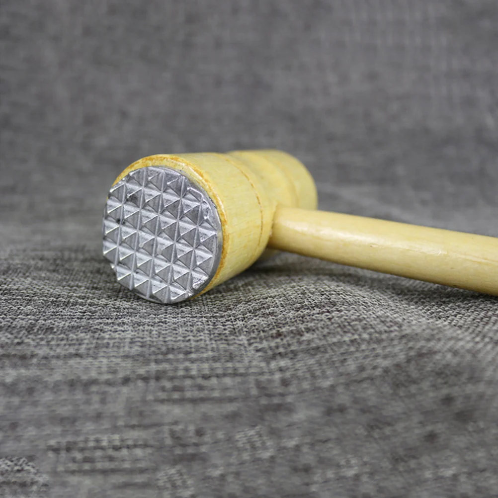 

Double Head Meat Tenderizer Hammer Mallet Stainless Steel Wooden Handle for Tenderizing Pounding Steak Beef Chicken Pork