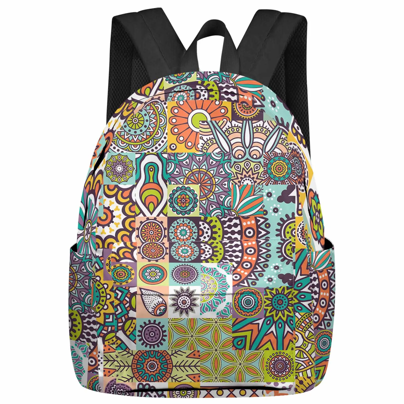 Ethnic Style Geometric Pattern Backpack School Bags for Teenagers Students Laptop Bag Women's Casual Travel Backpack