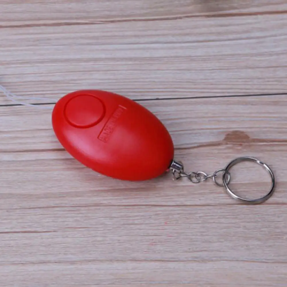 Women Self Defense Keychain Alarm Egg Shape 120dB LED Lighting defensa personal Security Safety Alarm Keychain Emergency Alarm