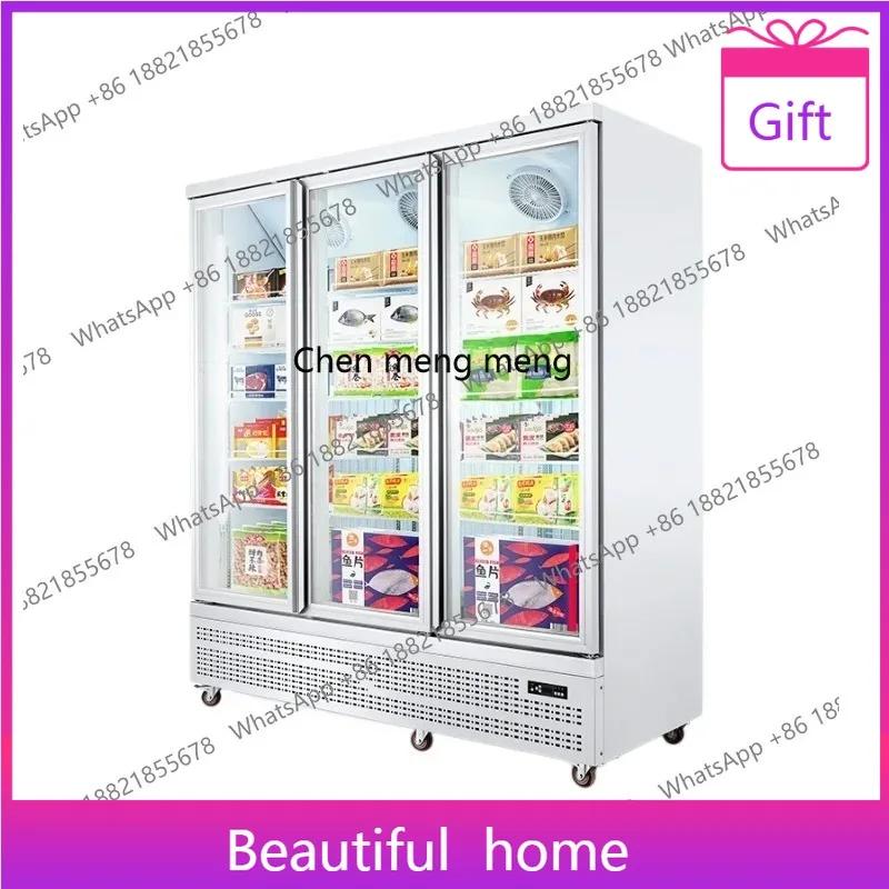 

Lower frozen display cabinet Refrigerator Commercial supermarket Fresh food refrigerated freezer H