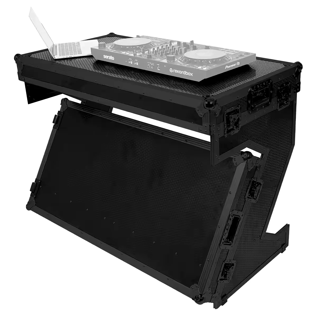 Aluminum DJ Road Case Portable Digital Controller Case Double Push Pull Boxes Style Printed Metal Plastic
