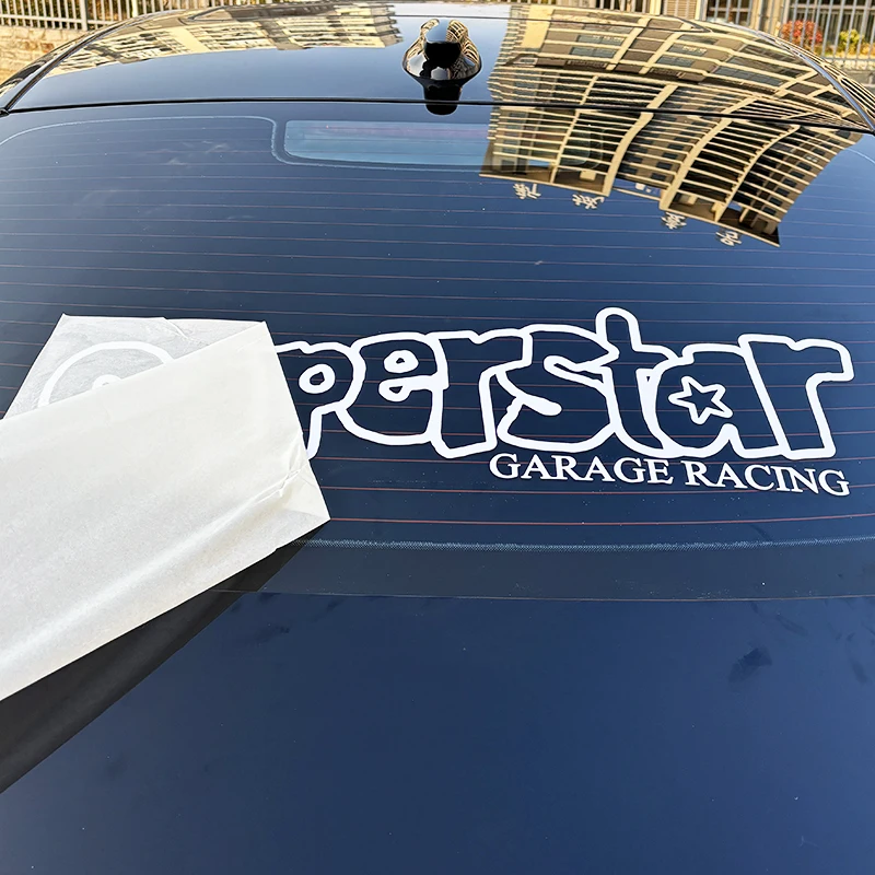 Waterproof UV Resistant Custom Car Rear Windshield Window Banner Vinyl Transfer Car Stickers with High Durability