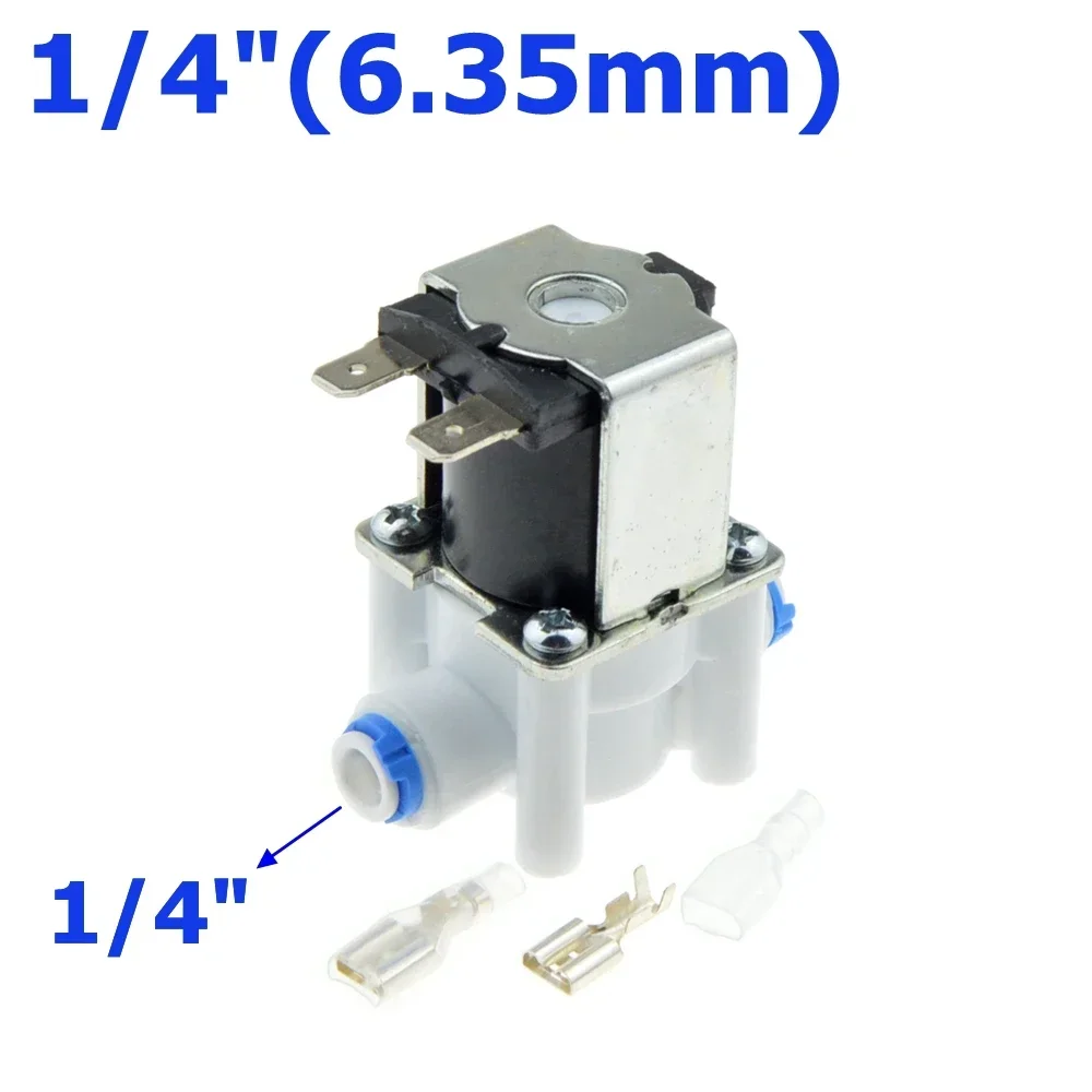 Electric Plastic Solenoid Valve 12V 24V 220V Normal Closed 1/4\