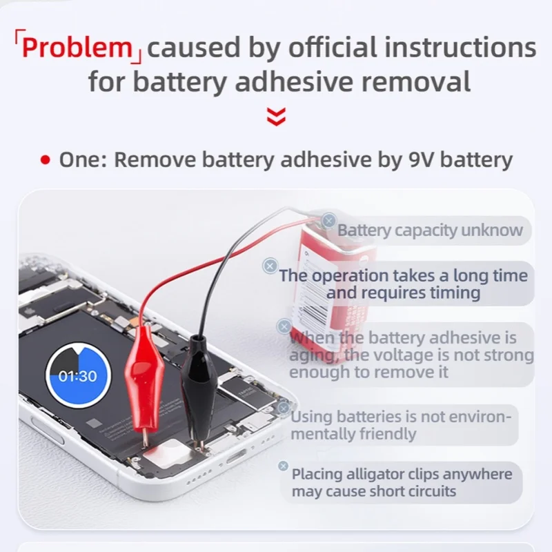 Qianli-adhesivo de batería, Cable de extracción rápida, dispositivo de liberación de pegamento, separación rápida para iPhone 16 16Plus, reparación de desmontaje de batería