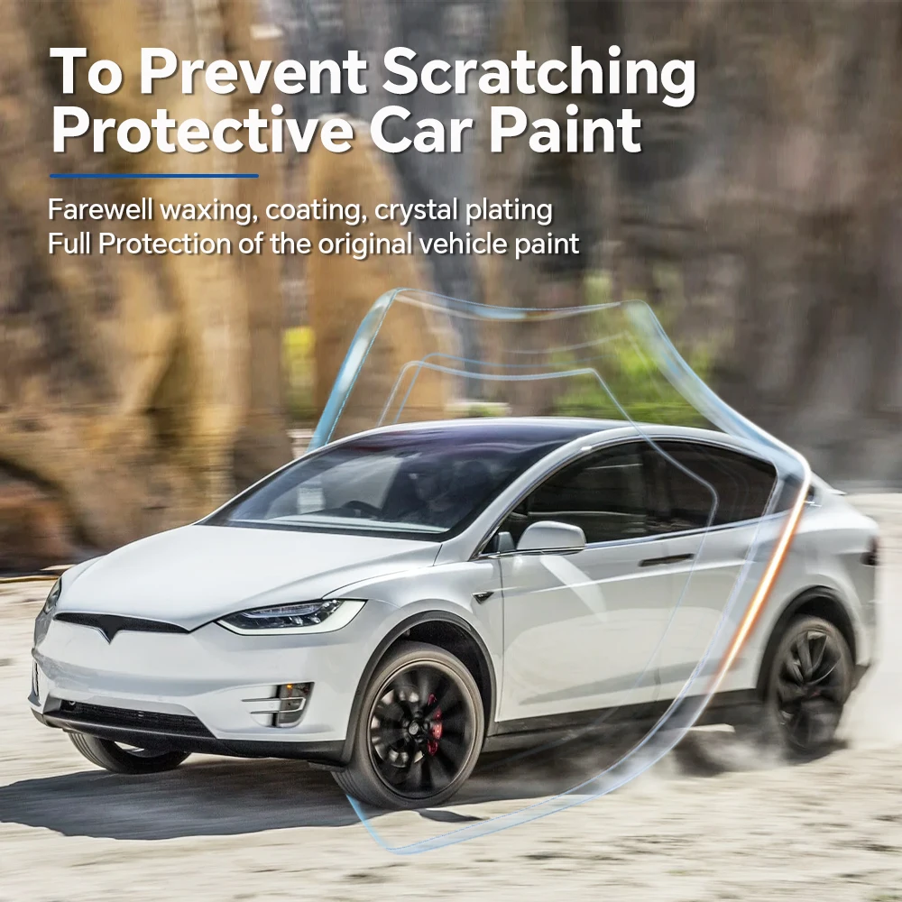 For Tesla Model X 2016-2021 8.5mil TPU Car Body Kit Film Precut Paint Protection Film Clear Bra Transparent PPF Accessories