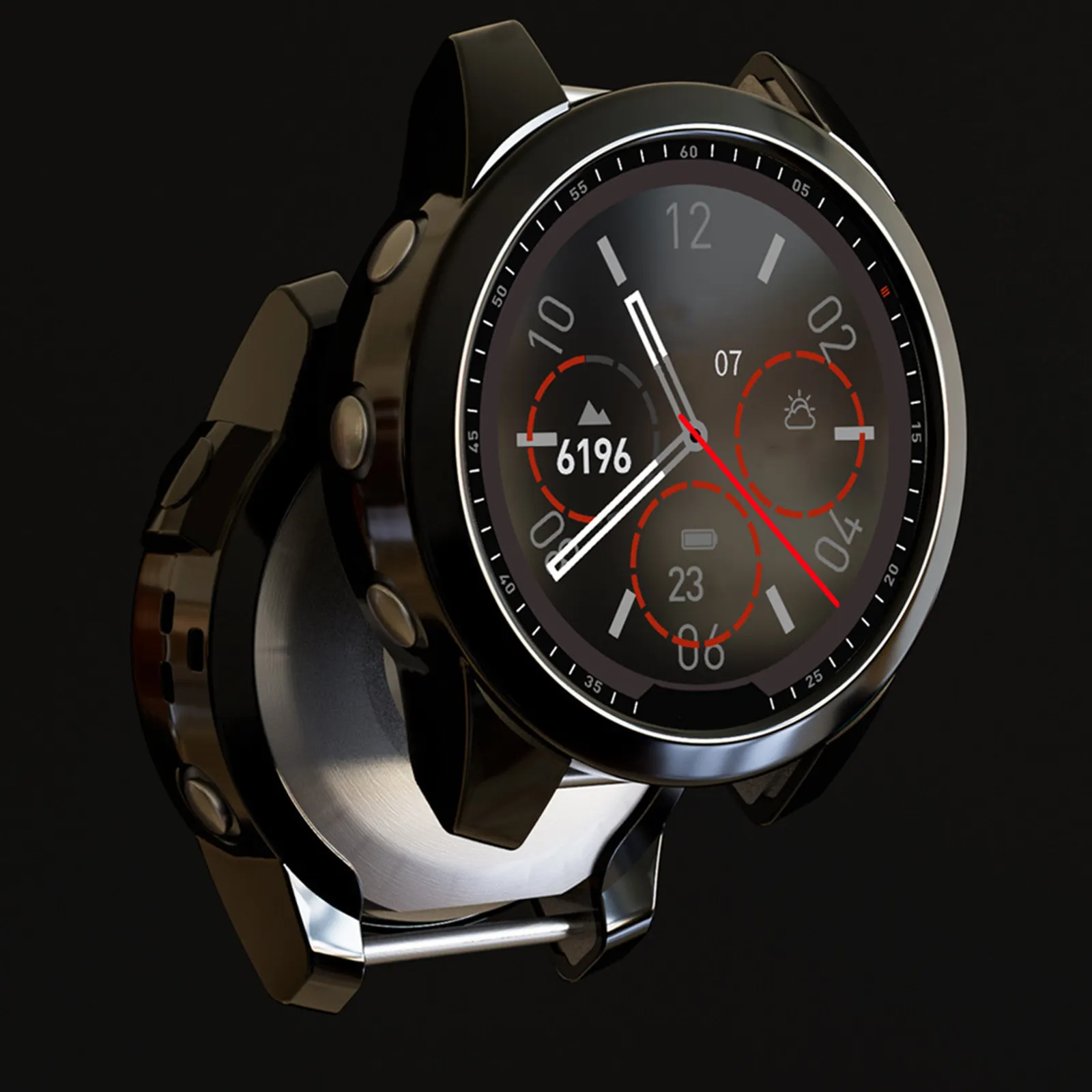 

2Pcs Tpu Smartwatch Protector Full Coverage Curved Edge Anti-Scratch Shockproof Watch Protection Cover for Daily Use Stylish