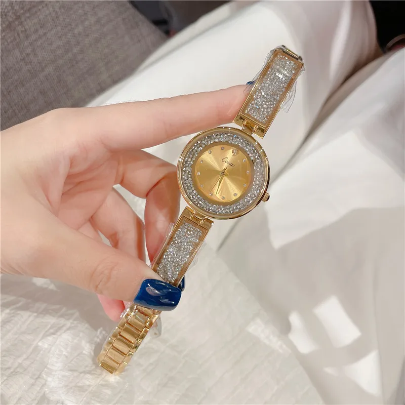 

Women Wrist Watches reloj mujer 2024 Ladies Watch For Silver Rhinestone Ultra Thin Unique Design Female Clock Waterproof