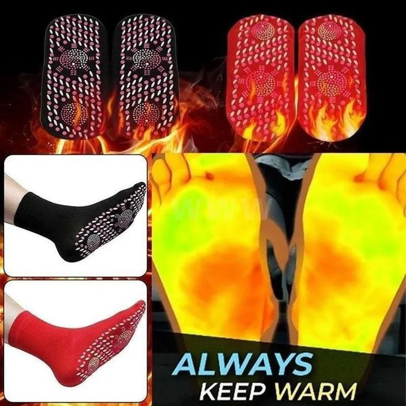 Winter Self-heating Magnetic Women Socks for Men Self Heated Socks Tour Magnetic Therapy Comfortable Warm Massage Socks Pression