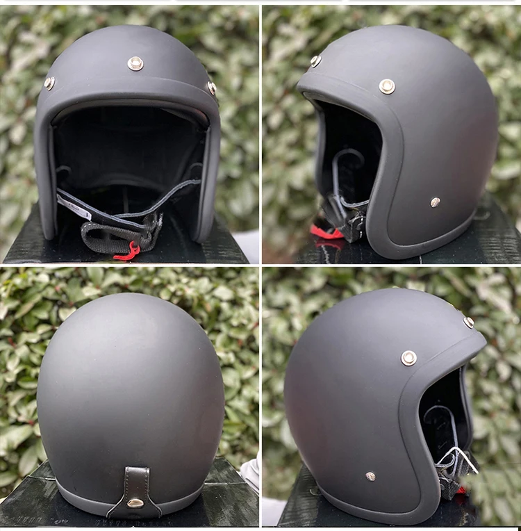 Vintage 500TX Open Face Motorradhelm Retro Scooter Reiten 3/4 Jet Casco Moto Capacete Japanischer Korea-Stil BLD – Detail 7