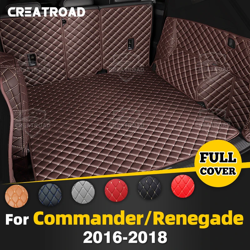 

Для JEEP Commander 2018 Renegade 2016-2018 автоматический коврик для багажника с полным покрытием, автомобильный защитный коврик, грузовой вкладыш, аксессуары для интерьера