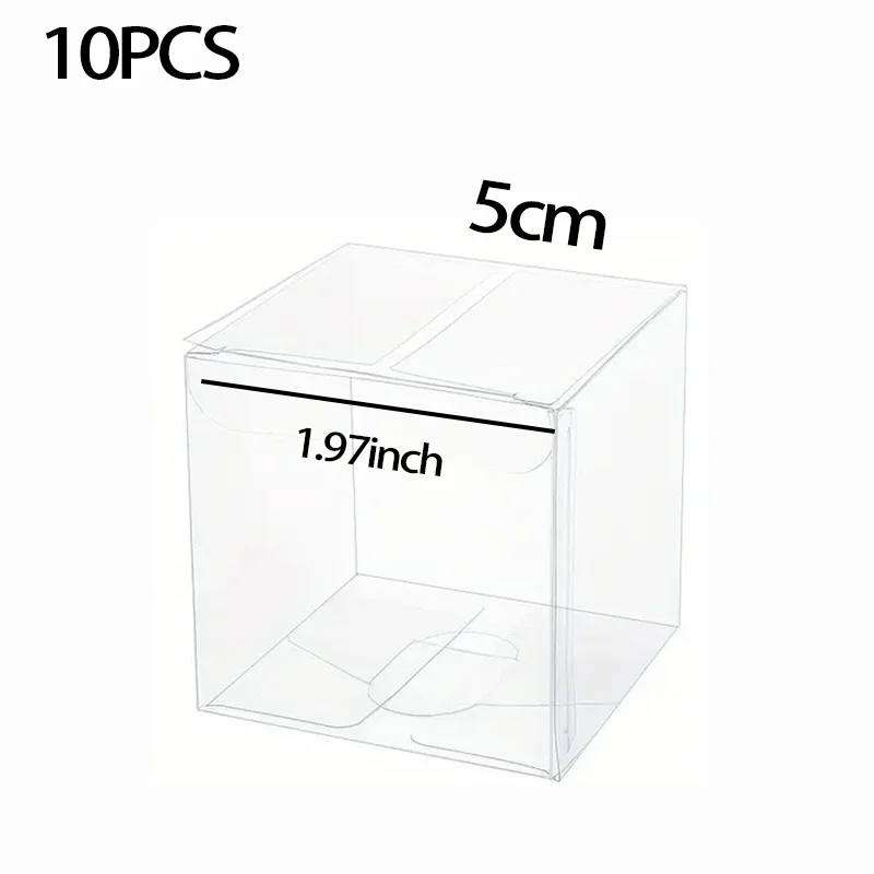 Plastic Square Clear Gift Boxes for Jewelry Storage
