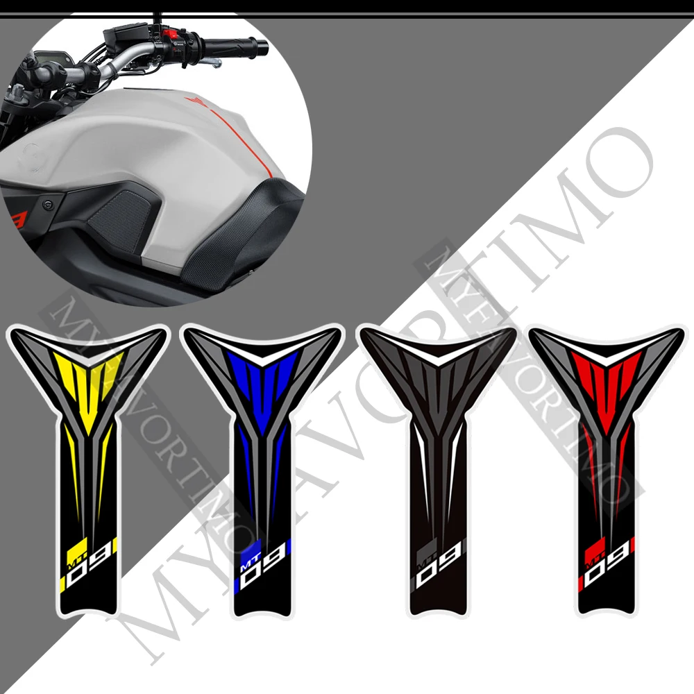 Adesivos carenagem motocicleta joelho decalques fender pára-brisa para yamaha mt09 mt 09 fz sp tanque almofada proteção