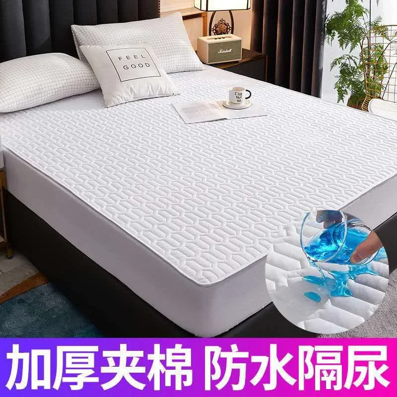 Padded waterproof mattress single piece thickened urine barrier mattress cover mattress