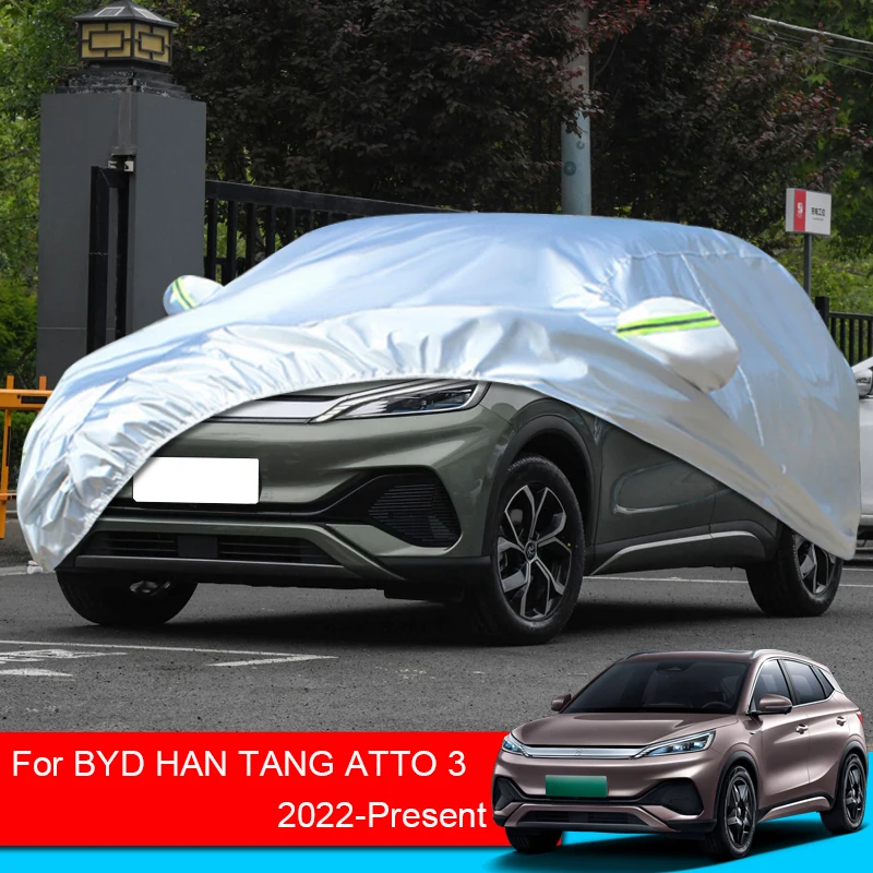 

Car Cover Outdoor Protection Full Covers Car Snow Sunshade Waterproof Dustproof For BYD TANG HAN EV SONG QIN YUAN ATTO 3 PLUS