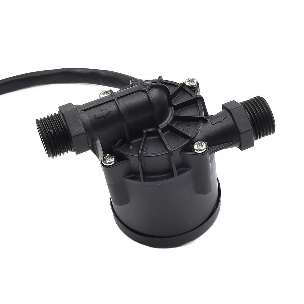 DC12V-30V 48W Brushless Water Pump 4 Thread Port 20L/min Large Flow 11M High Head Submersible Booster Pump Built-in Driver Board