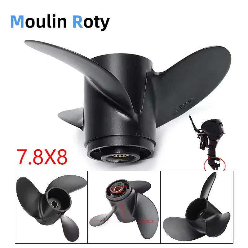 

Пропеллер 7,8X8 подходит для двигателя Tohatsu 3R1B645161 Mercury 48-812950A02, 8 зубов, 8 дюймов, 6 лошадиных сил