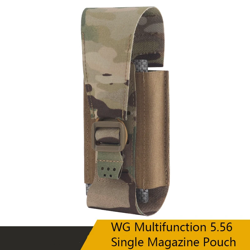 

WG Multifunction 5.56 Single Magazine Pouch, Widely Applicable, Charge Equipment Package, MOLLE System Mounting, Carrying Tools