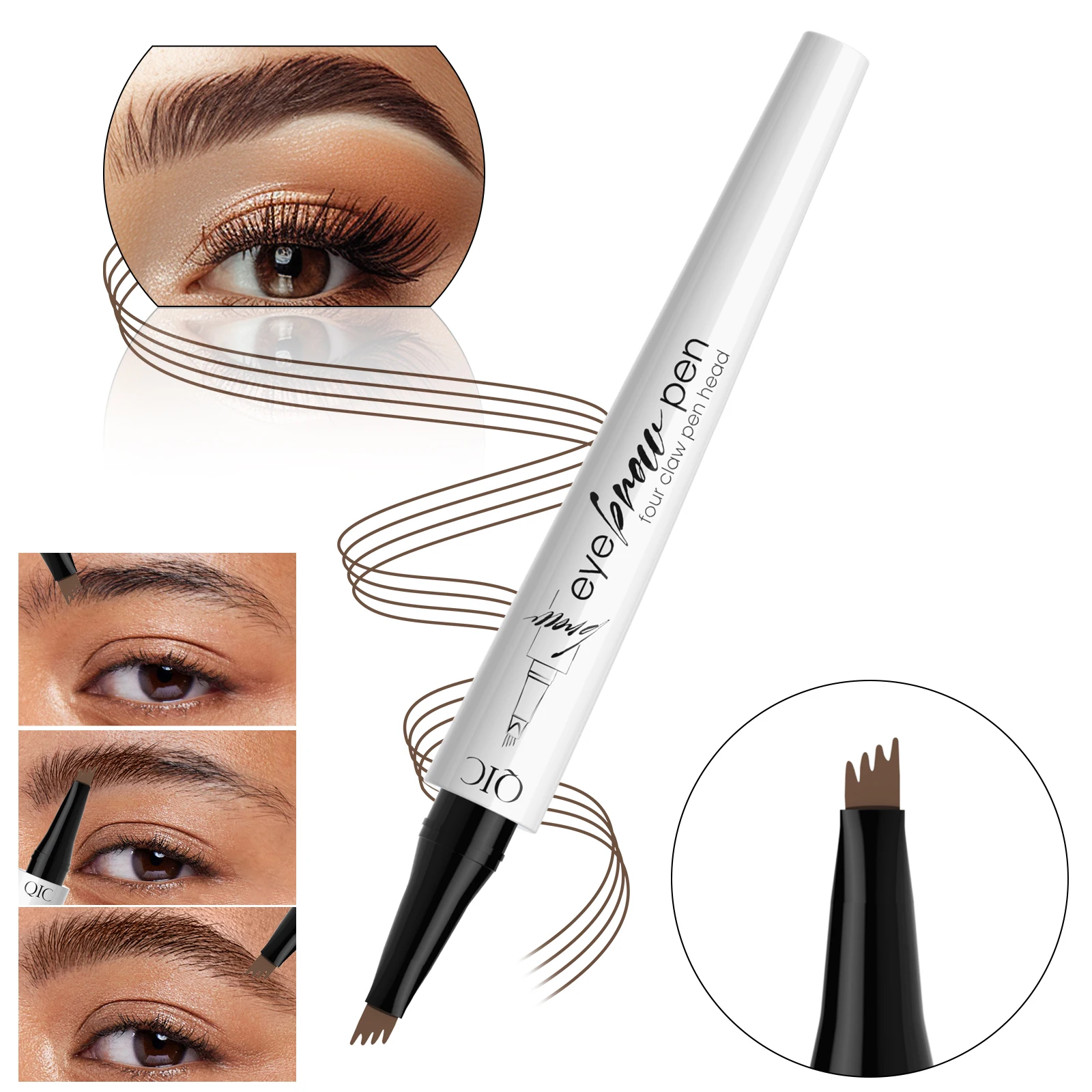 Wenkbrauwpotlood Waterdicht Permanent Langdurig Professionele make-up van hoge kwaliteit voor vrouwen Goedkope cosmeticaversterker