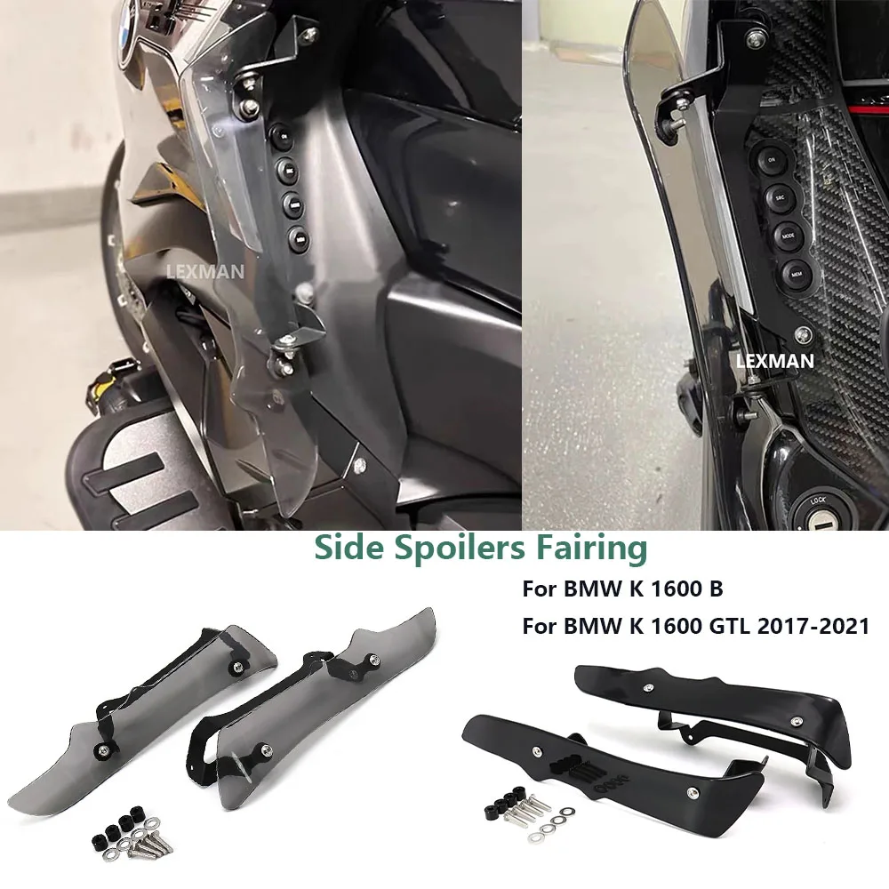 Motorcycle Side Spoilers Fairing Wind Deflector Extensions Foot Protector Guard Fender For BMW K1600GTL 2017-2021 For BMW K1600B