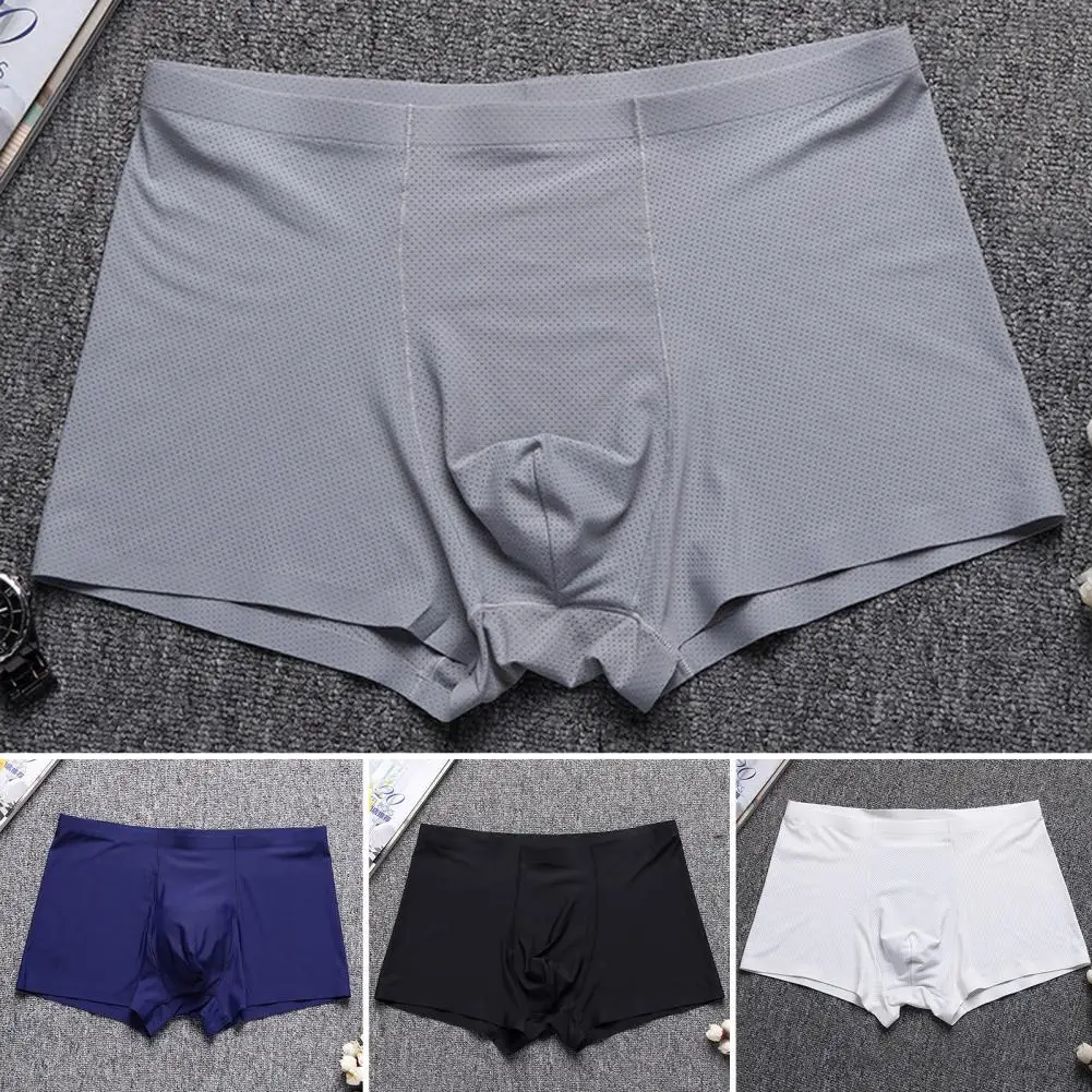

Men's Underpants Personalized Fashion Solid Color U-Convex Boxer Shorts Comfortable, Soft And Non-marking Boys' Boxer Shorts
