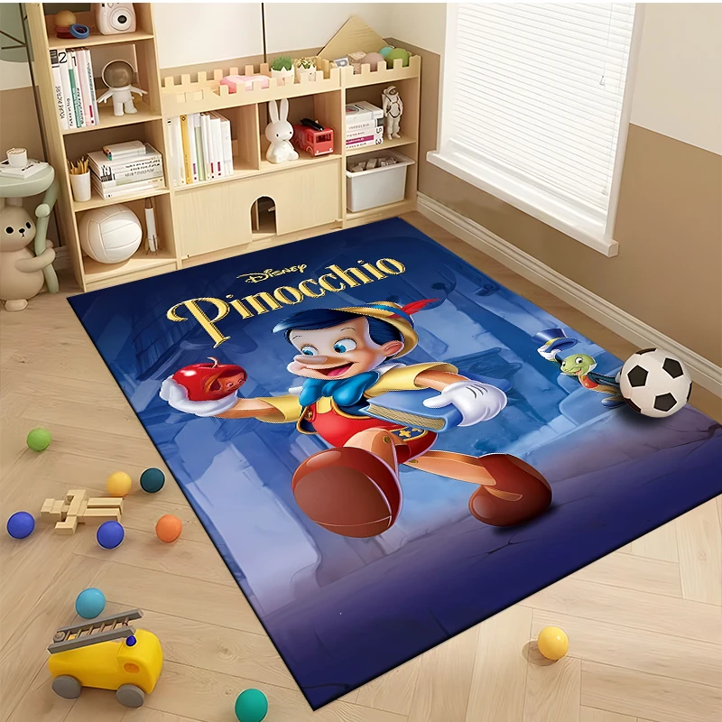 15 Sizes Disne Pinocchio Area Rug,Carpet for Living Room Bedroom Sofa Doormat Decoration,Non-slip Floor Mat Tapis De Chambre