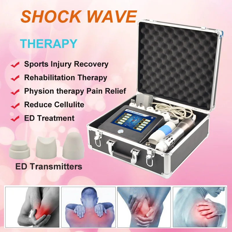 Portable Extracorporeal Shock Wave Therapy Acoustic Shockwave Therapy Machine Pain Relief