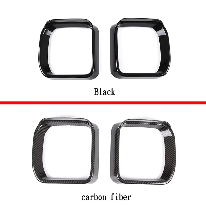 For Land Rover Defender 90 110 130 20-24 ABS Carbon Fiber Car Rear View Mirror Rain Eyebrow Cover Trim Stickers Car Accessories