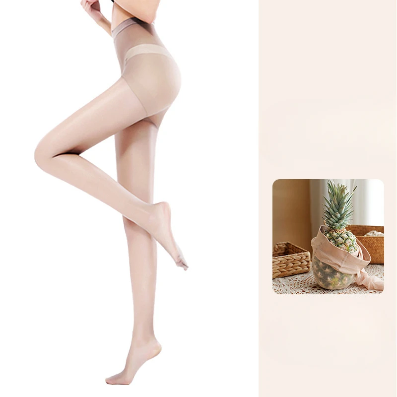 Kaus Kaki Nanas Ultra Tipis Musim Panas Wanita Pantyhose Ajaib Kaki Telanjang Pantyhose Hitam Pantyhose Sutra Anti Kait