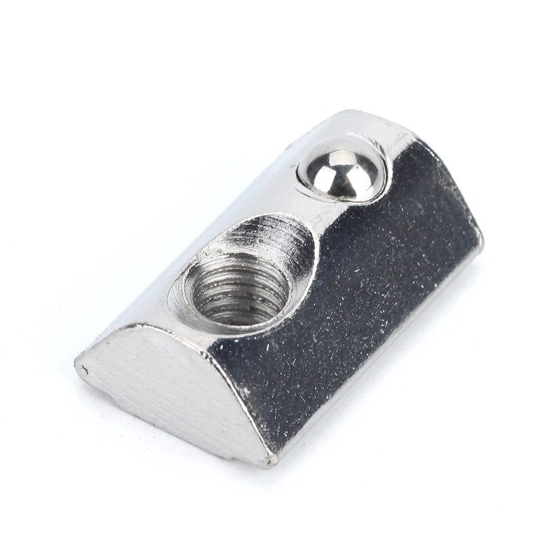 20Pcs M3 M4 M5 M6 M8 EU 20/30/40/45 Hammer Head T Nut Slide Square Shrapnel Steel Ball Nuts Aluminum Extrusion Profile Fasteners