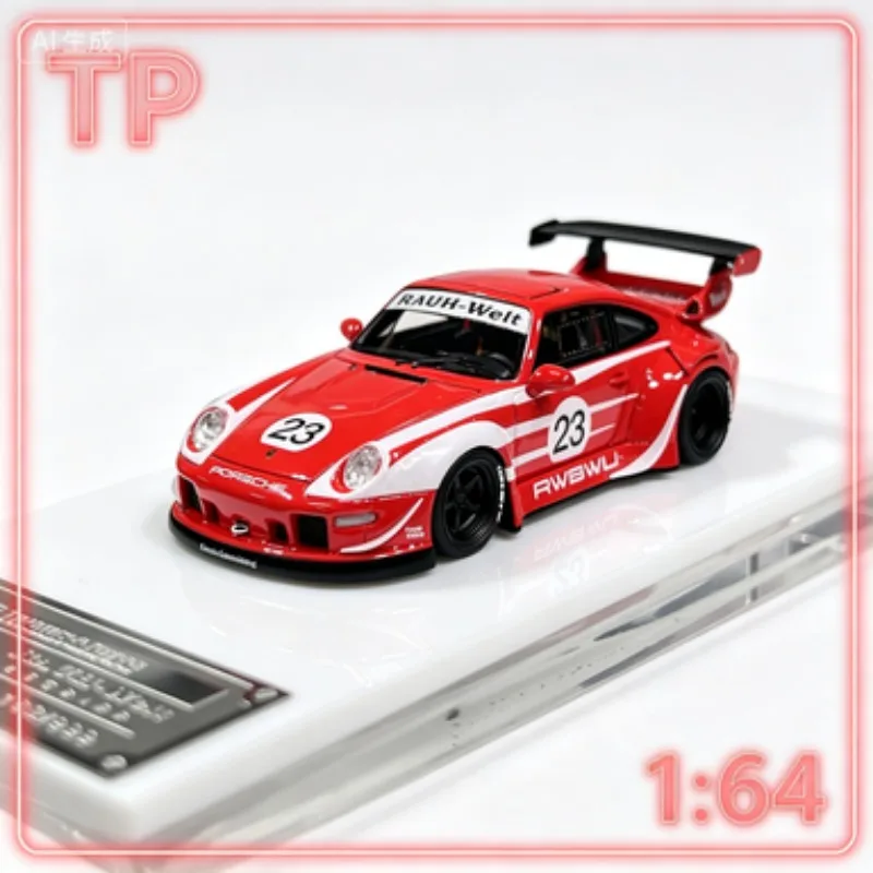TP 1:64 Super Sports Car RWB 993 WU Widebody 911 23 #   Modelo de Coche de Resina Estática, Artículo de Decoración para Colección de Adultos.