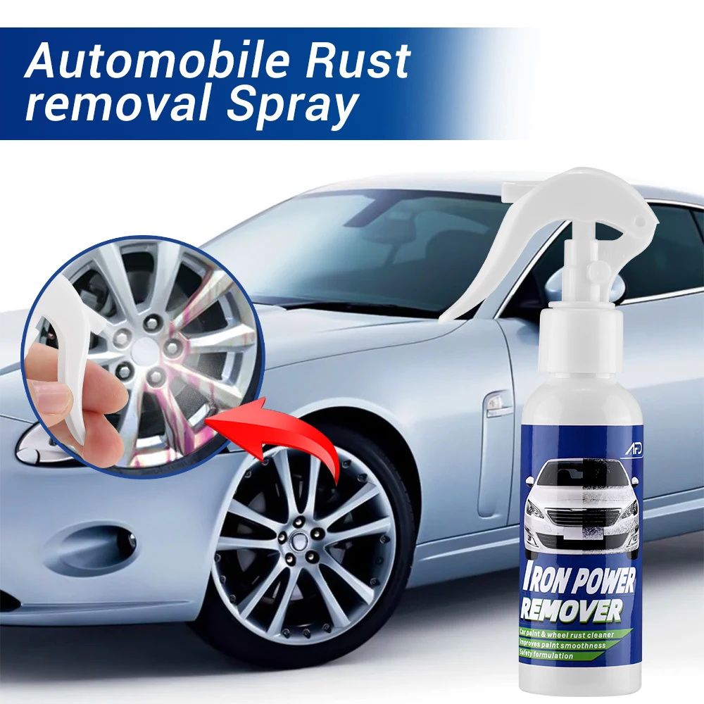 

Car Rust Removal Spray 200/100ml Automotive Rust Inhibitor Eco-Friendly Rust Treatment Keep Car New Metal Iron Powder Cleaner